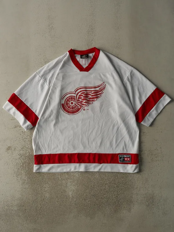 Vintage Y2K White & Red Detroit Red Wings #91 Sergei Fedorov Short Sleeve Jersey (XXL) sold by Rebalance Vintage