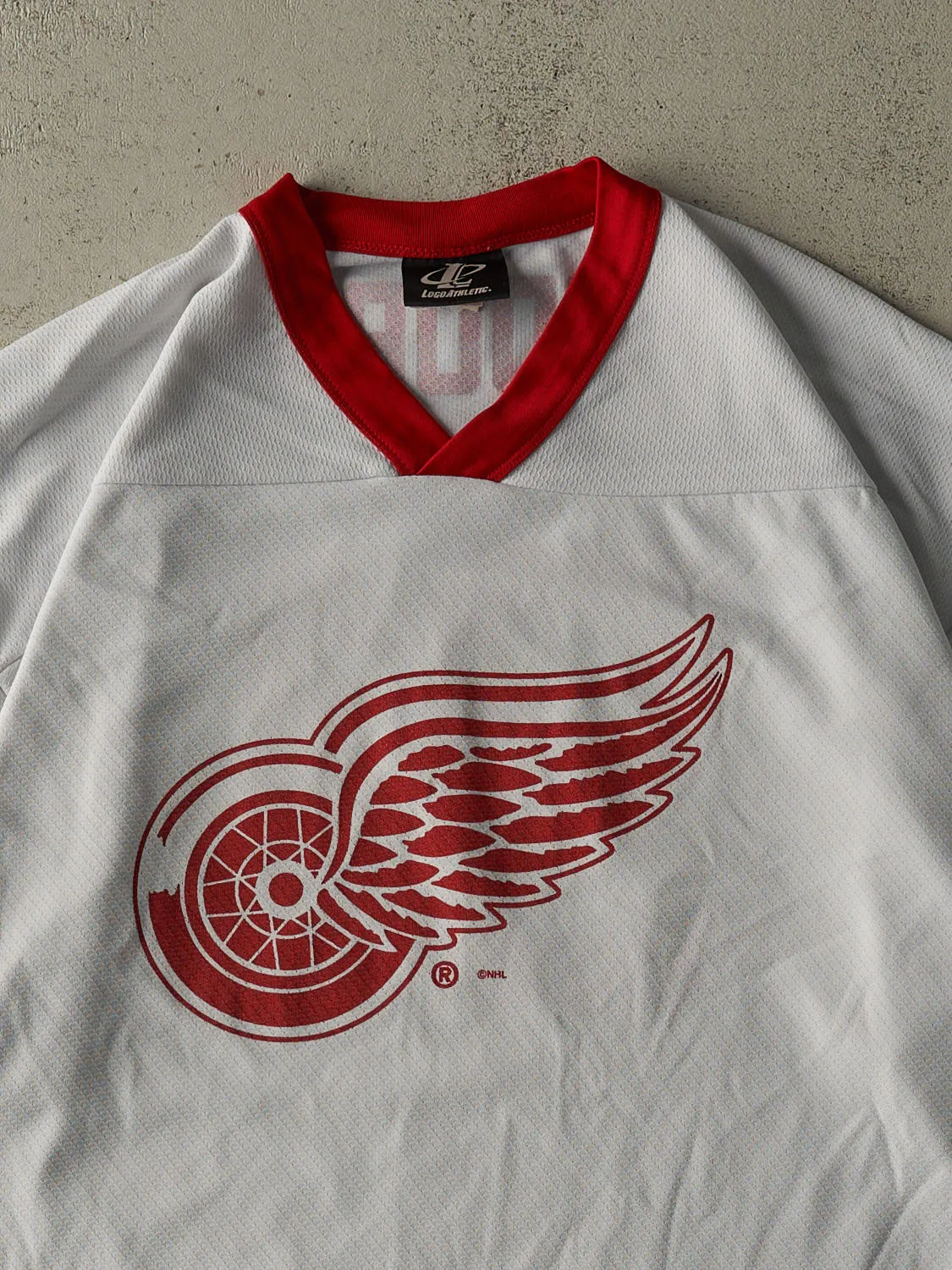 Vintage Y2K White & Red Detroit Red Wings #91 Sergei Fedorov Short Sleeve Jersey (XXL) sold by Rebalance Vintage product image thumbnail 3