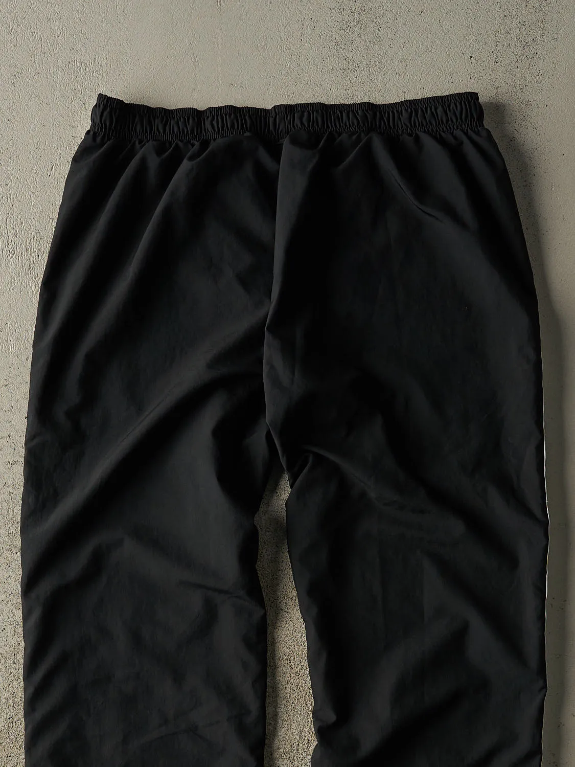 Vintage Y2K Black Nike Embroidered Striped Track Pants (32x32) sold by Rebalance Vintage product image thumbnail 4