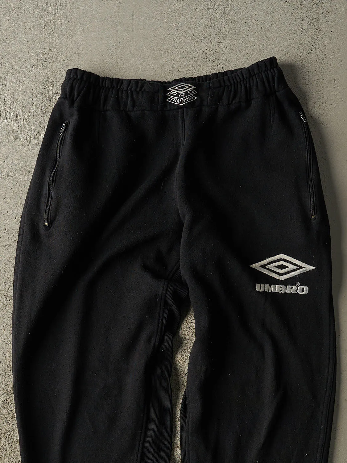 Vintage 90s Black Umbro Embroidered Sweat Pants (30x32) sold by Rebalance Vintage product image thumbnail 3