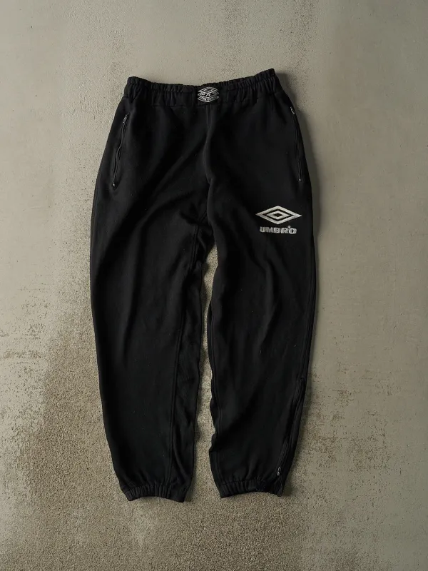 Vintage 90s Black Umbro Embroidered Sweat Pants (30x32) sold by Rebalance Vintage