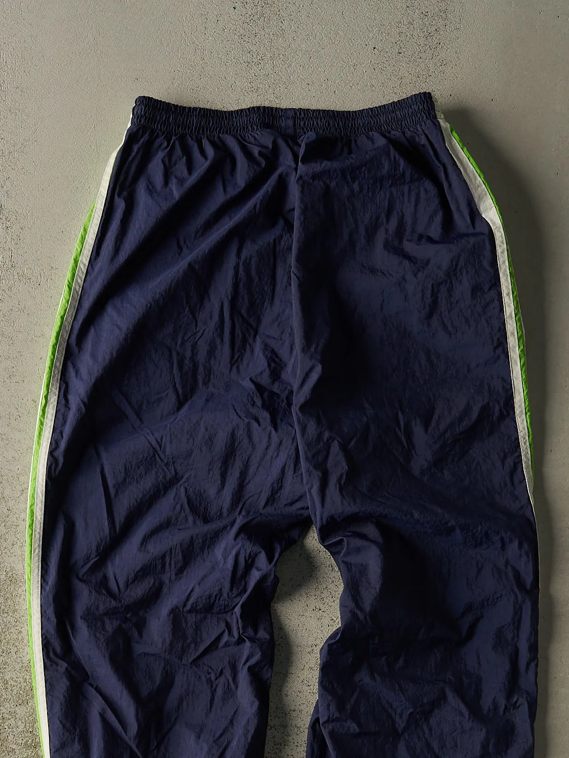 Vintage 90s Navy Blue Adidas Striped Track Pants (26x30) sold by Rebalance Vintage product image thumbnail 4
