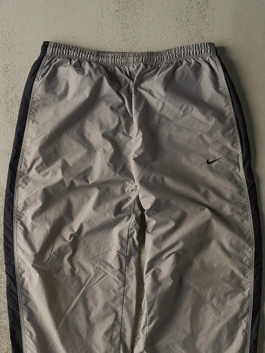 Vintage Y2K Grey Nike Striped Track Pants (32x31) sold by Rebalance Vintage product image thumbnail 3