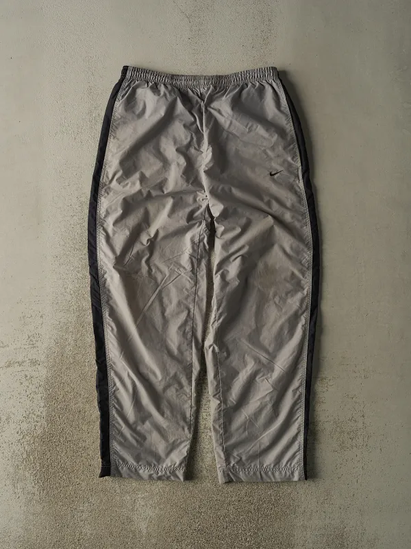 Vintage Y2K Grey Nike Striped Track Pants (32x31) sold by Rebalance Vintage