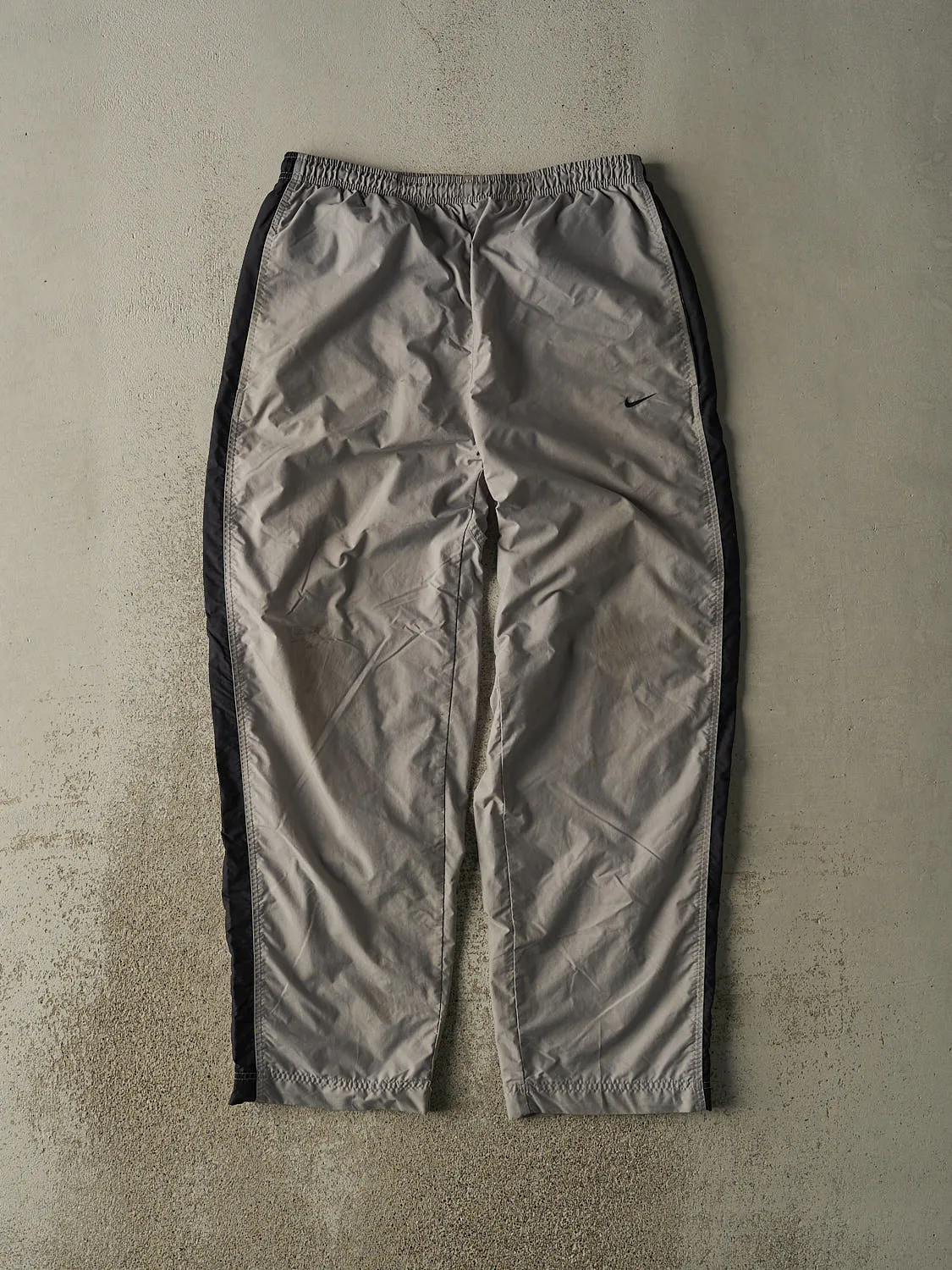 Vintage Y2K Grey Nike Striped Track Pants (32x31) sold by Rebalance Vintage