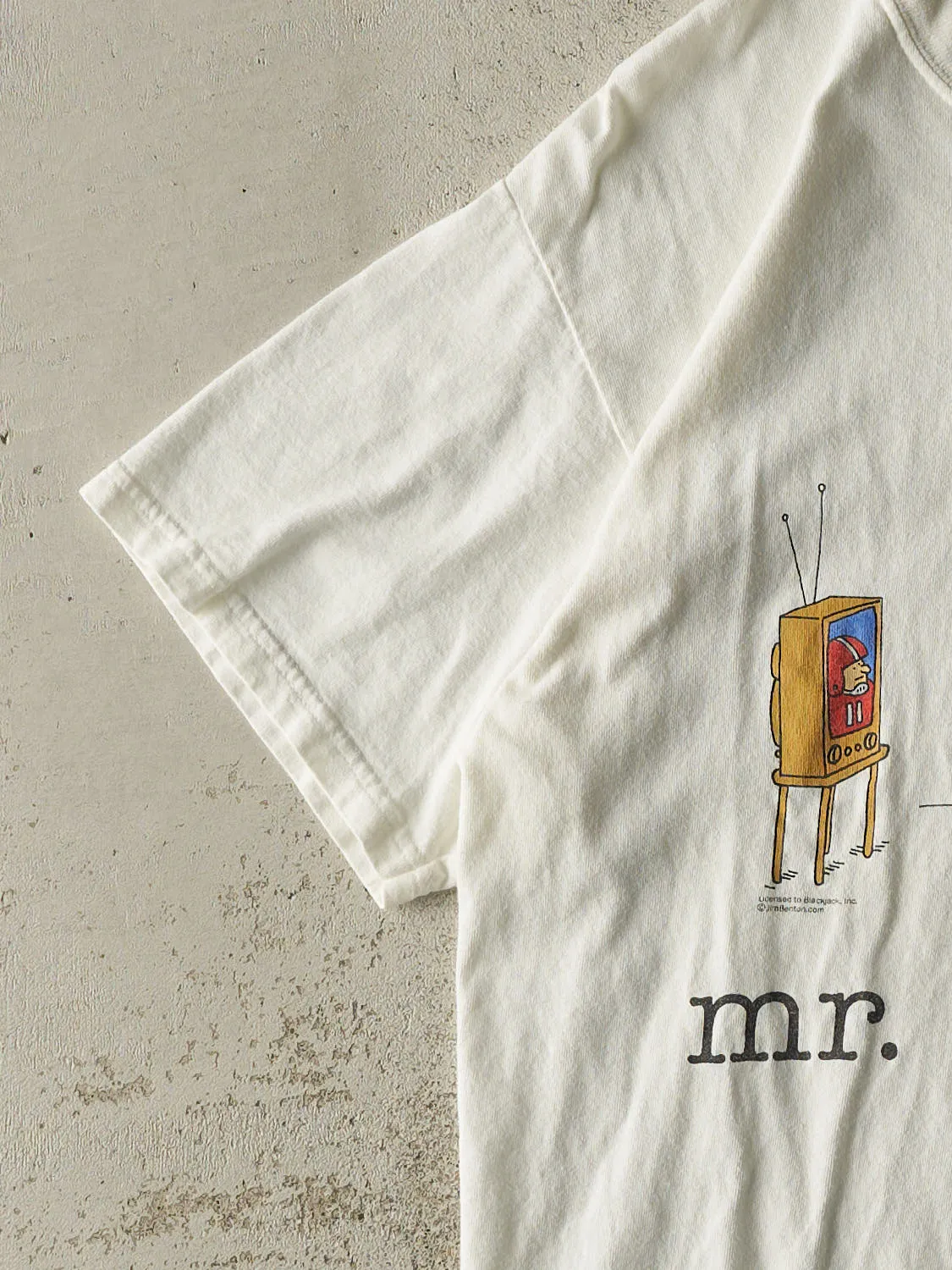 Vintage Y2K White "Mr. New Dad" Slogan Tee (M/L) sold by Rebalance Vintage product image thumbnail 3