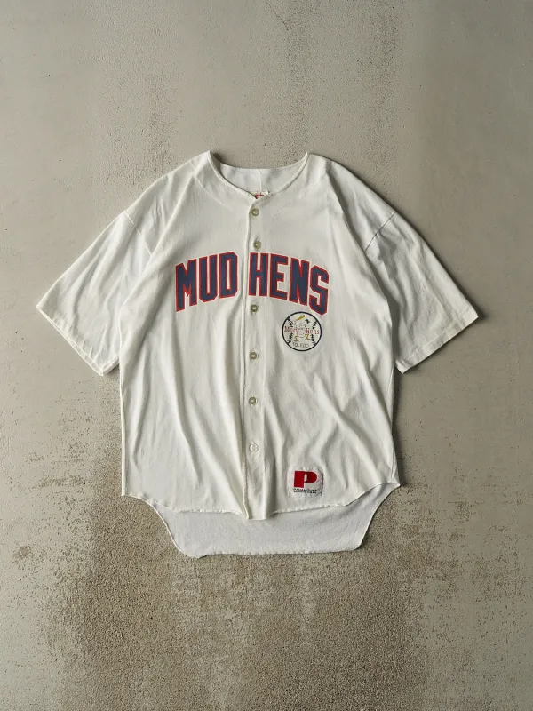 Vintage 80s White Toledo Mud Hens Baseball Jersey (M/L) sold by Rebalance Vintage