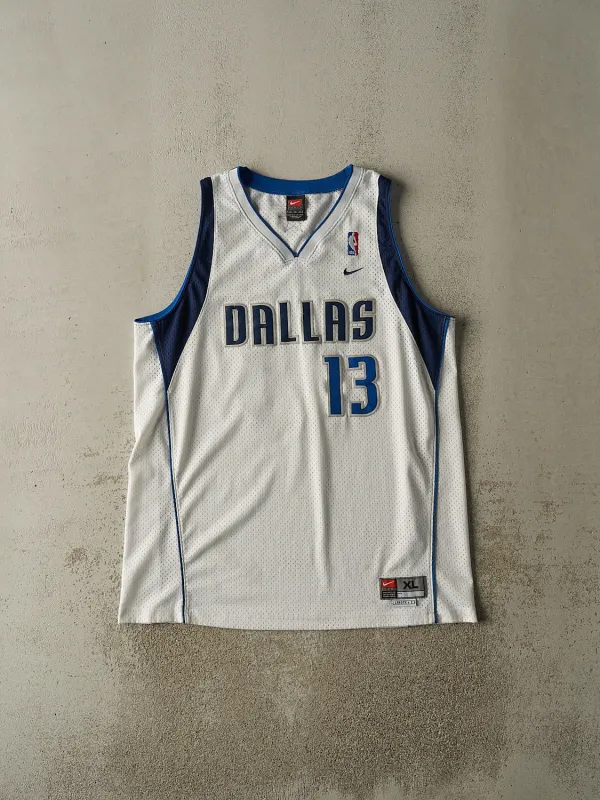 Vintage Y2K White Dallas Mavericks Steve Nash Basketball Jersey (XXL) sold by Rebalance Vintage