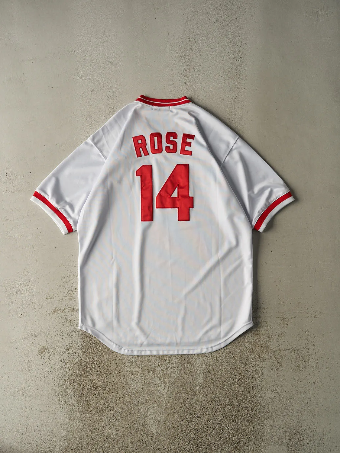 Vintage Y2K White Cincinnati Reds Pete Rose Baseball Jersey (XXL/XXXL) sold by Rebalance Vintage product image thumbnail 2