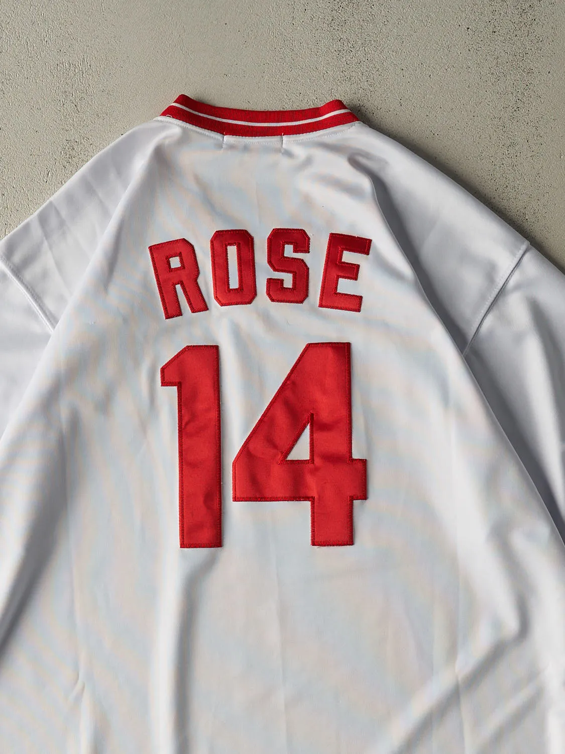 Vintage Y2K White Cincinnati Reds Pete Rose Baseball Jersey (XXL/XXXL) sold by Rebalance Vintage product image thumbnail 4