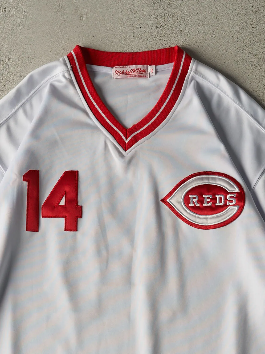 Vintage Y2K White Cincinnati Reds Pete Rose Baseball Jersey (XXL/XXXL) sold by Rebalance Vintage product image thumbnail 3