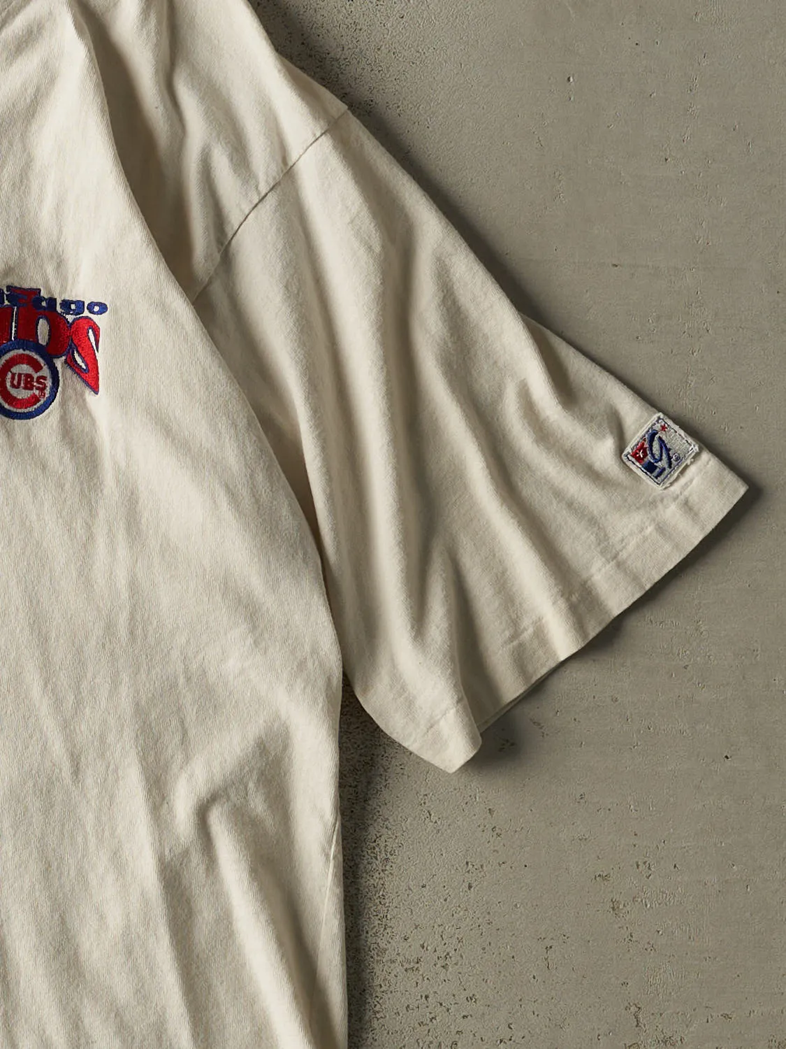 Vintage 80s White Chicago Cubs Button Up Baseball Jersey (M/L) sold by Rebalance Vintage product image thumbnail 4