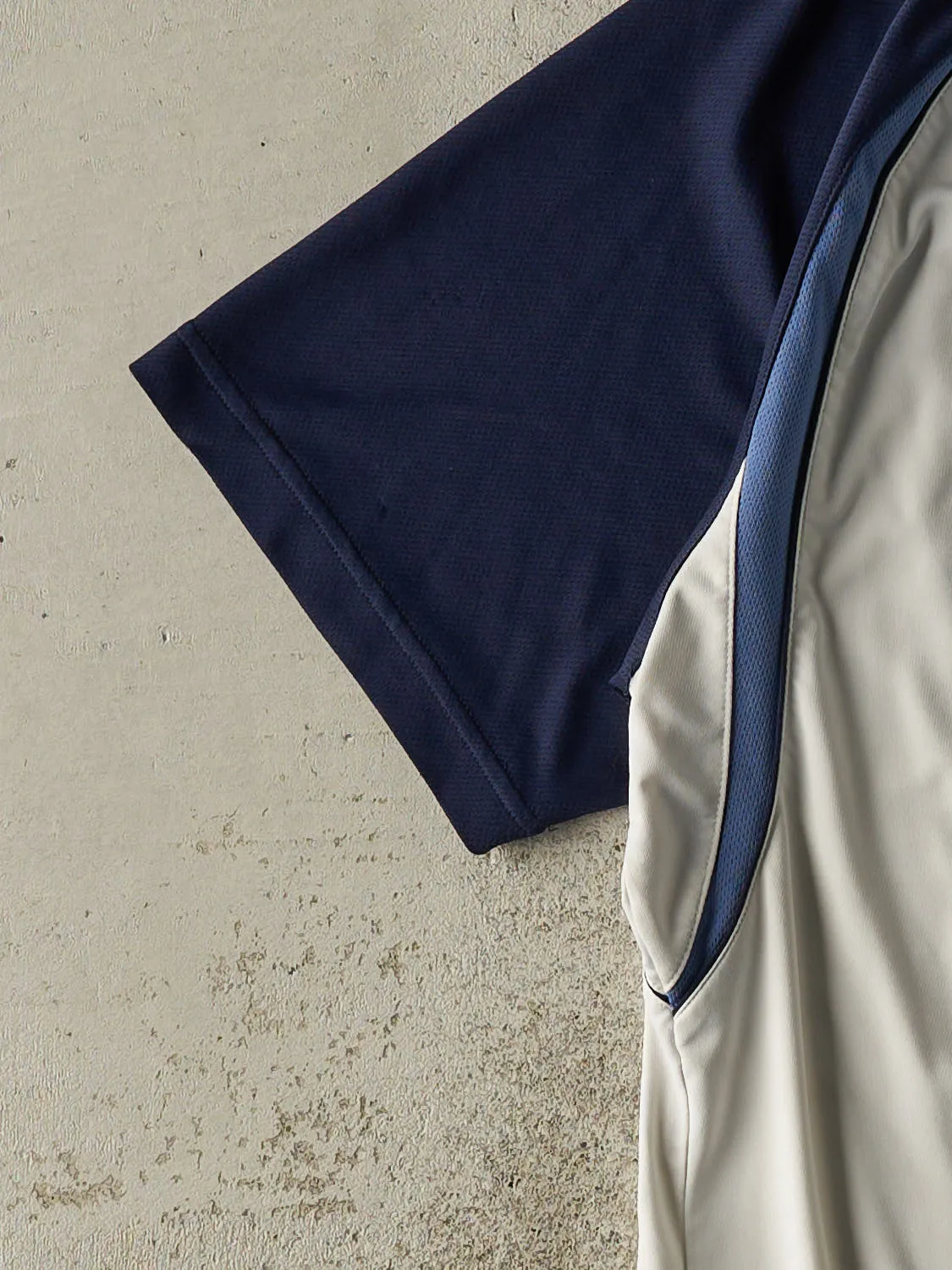 Vintage Y2K White & Navy Adidas Jersey (S/M) sold by Rebalance Vintage product image thumbnail 3