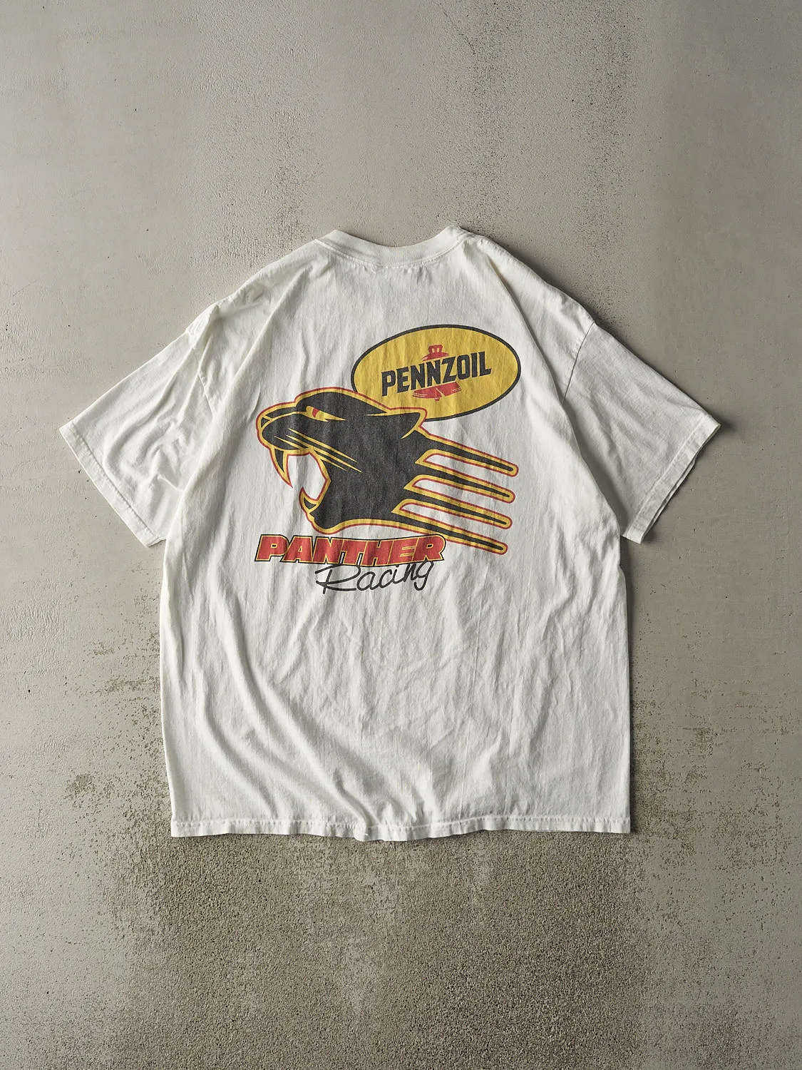 Vintage 90s White Sam Hornish Jr. Autographed Racing Tee (XXL/XXXL) sold by Rebalance Vintage product image thumbnail 2