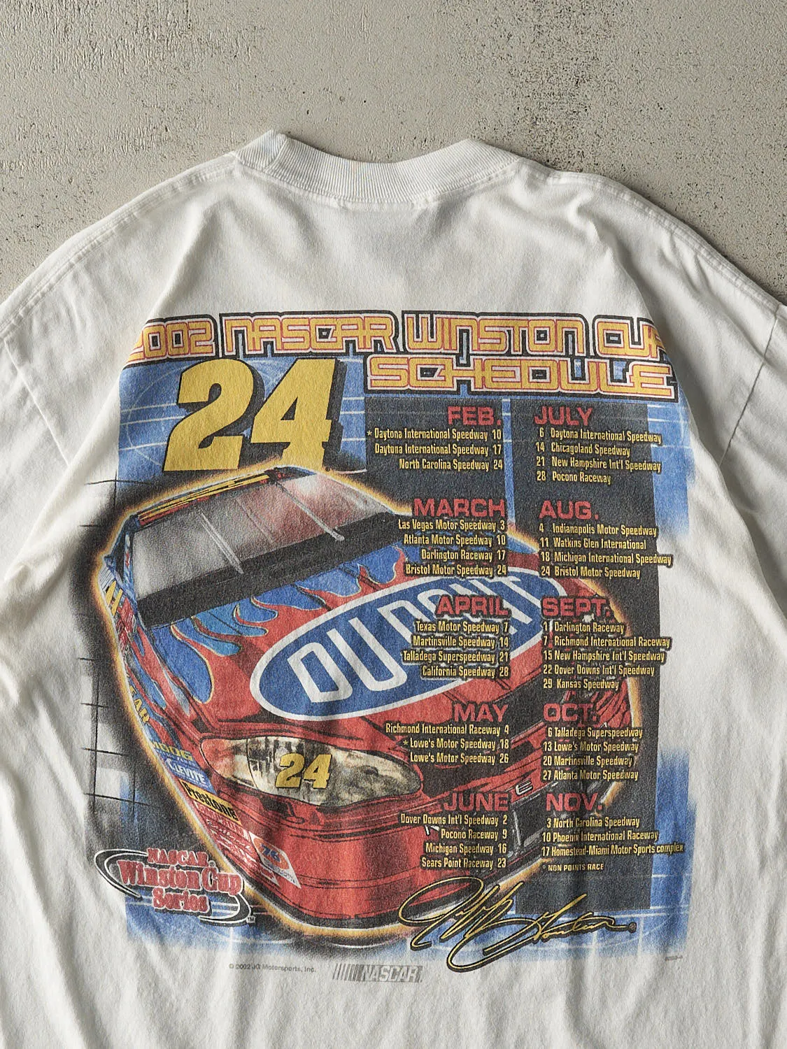 Vintage 02' White Jeff Gordon Nascar Racing Tee (M) sold by Rebalance Vintage product image thumbnail 4