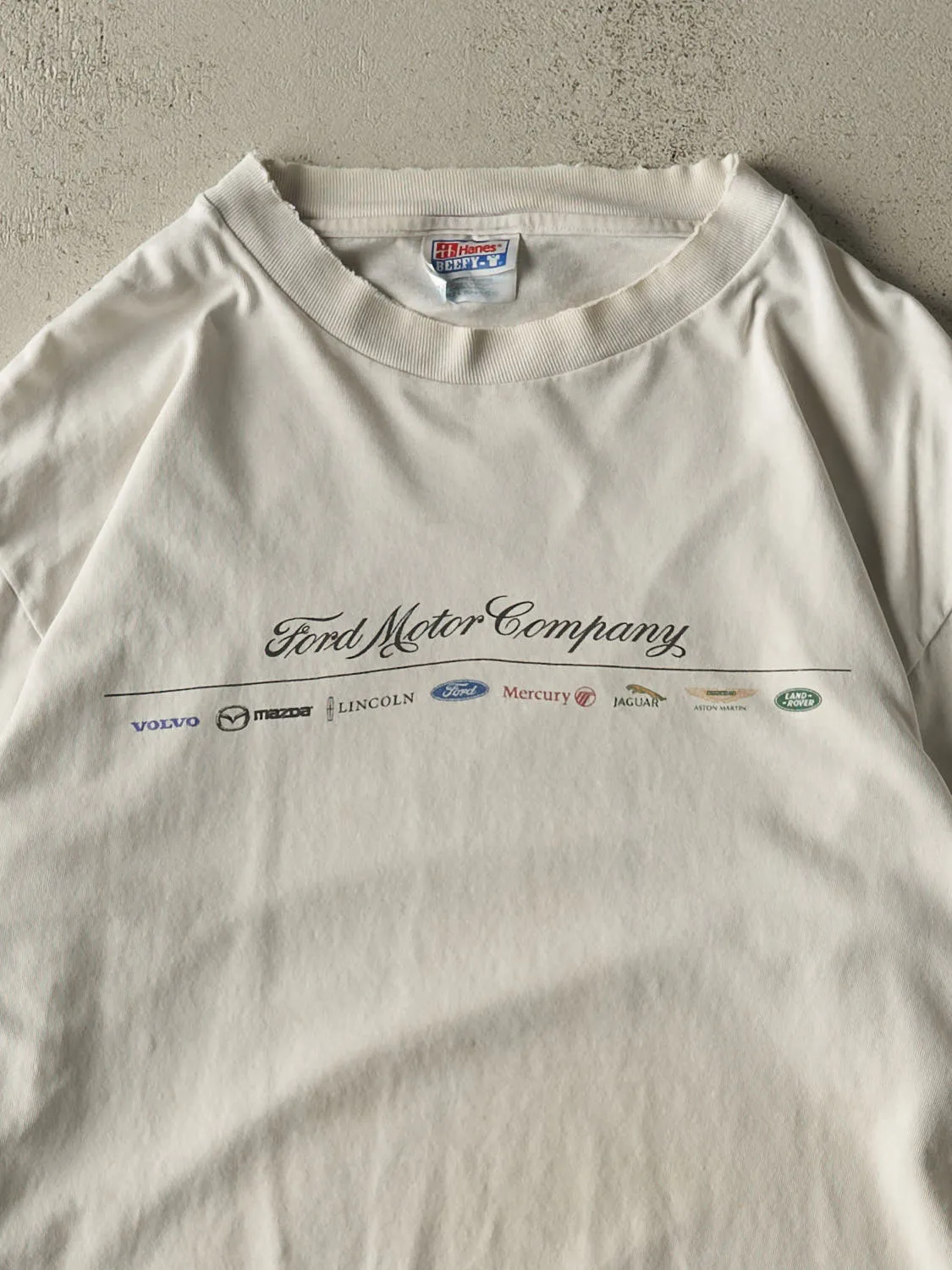 Vintage 90s White Ford Long Sleeve (M/L) sold by Rebalance Vintage product image thumbnail 2