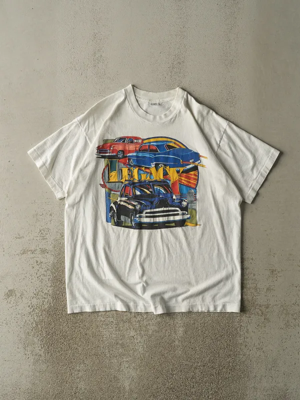 Vintage 95' White Legacy Car Tee (L/XL) sold by Rebalance Vintage