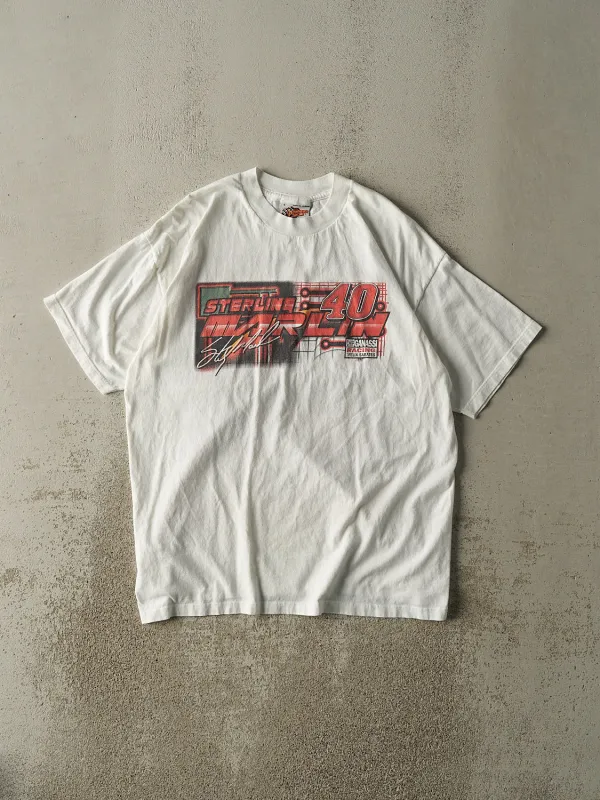 Vintage Y2K White Sterling Marlin Nascar Racing Tee (L/XL) sold by Rebalance Vintage