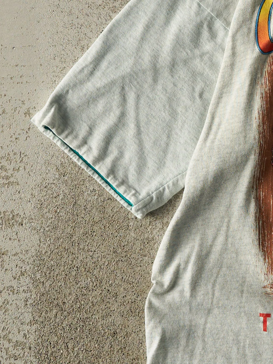 Vintage 90s Heather Grey Country Style Tennessee Double Neck Tee (XL) sold by Rebalance Vintage product image thumbnail 3