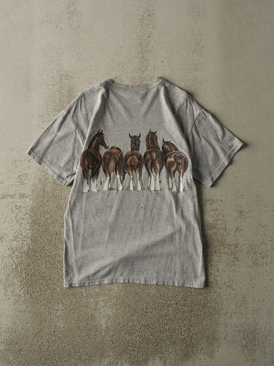 Vintage 90s Grey New Hampshire Horse Tee (S) sold by Rebalance Vintage product image thumbnail 2