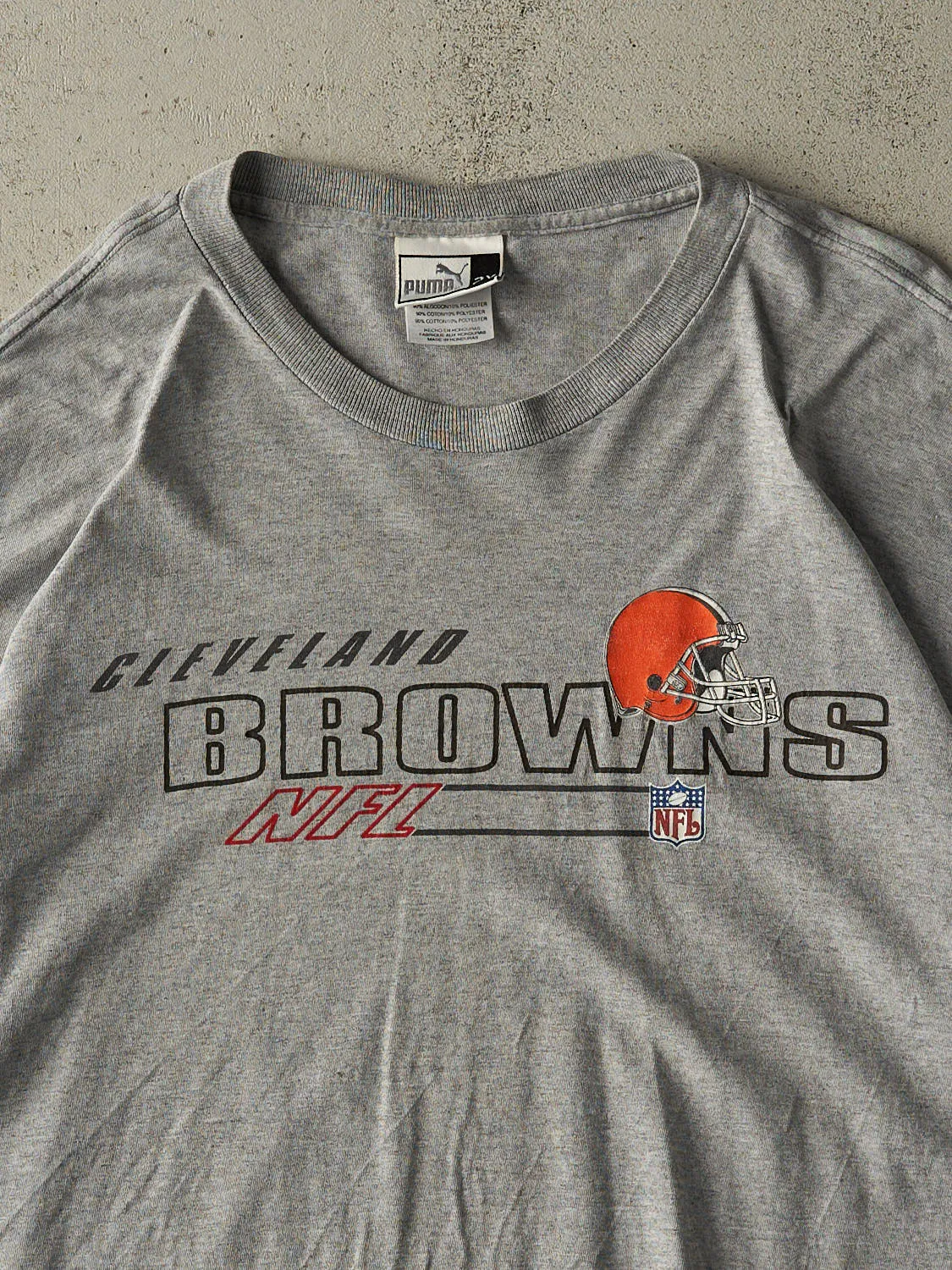 Vintage 90s Grey Cleveland Browns Tee (XL/XXL) sold by Rebalance Vintage product image thumbnail 2