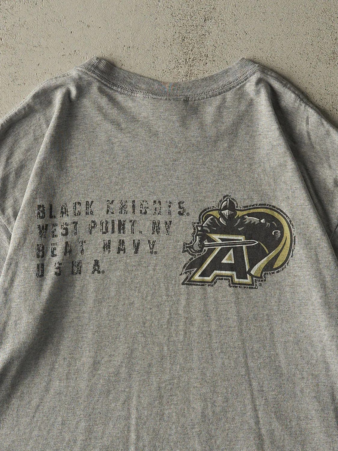 Vintage Y2K Grey Army Athletics x Nike Tee (L) sold by Rebalance Vintage product image thumbnail 4