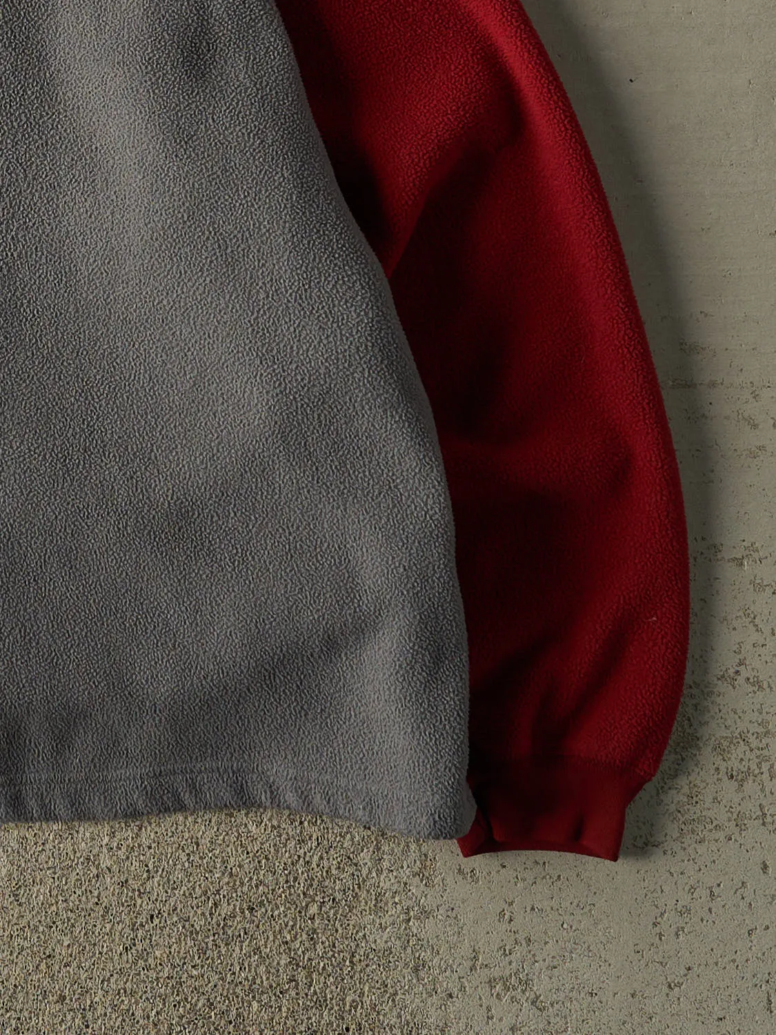 Vintage Y2K Grey & Burgundy Old Navy Long Sleeve Fleece (L/XL) sold by Rebalance Vintage product image thumbnail 4