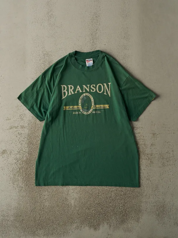 Vintage 90s Green Branson Single Stitch Tee (L/XL) sold by Rebalance Vintage