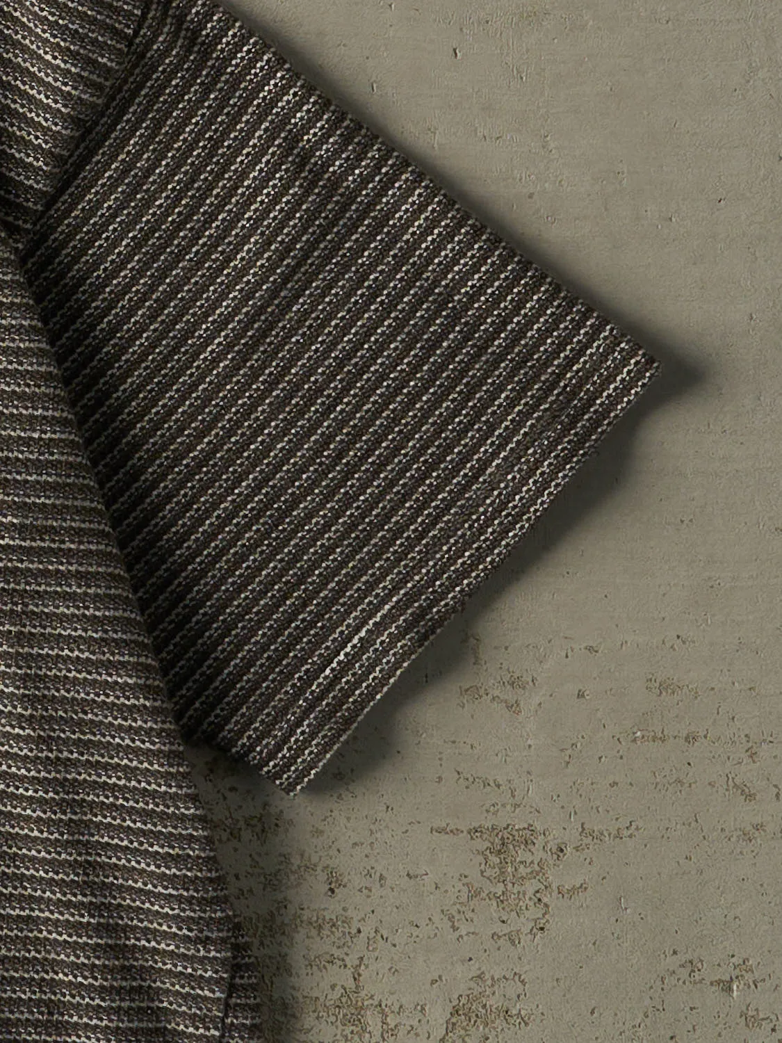 Vintage 90s Green Textured Quarter Zip Knit Tee (M) sold by Rebalance Vintage product image thumbnail 4