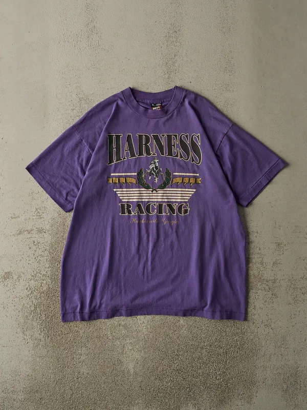 Vintage 80s Purple Harness Racing Single Stitch Tee (L/XL) sold by Rebalance Vintage