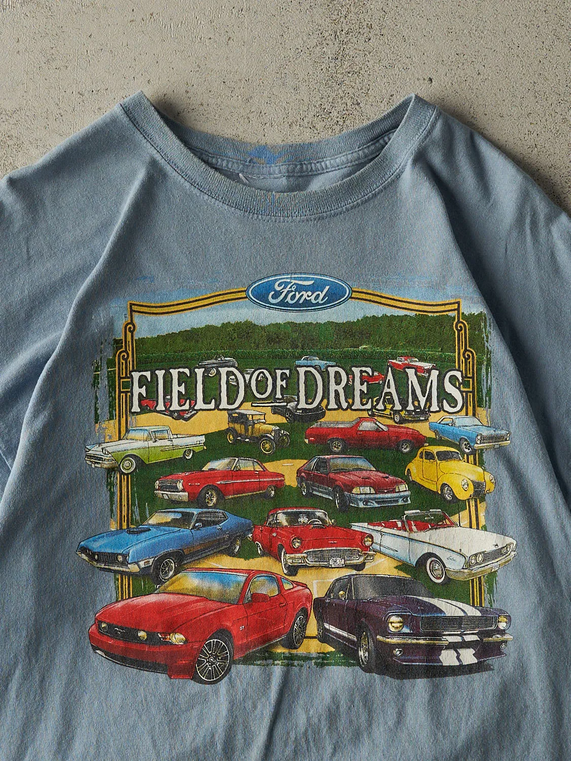 Vintage Y2K Slate Blue Ford Field of Dreams Tee (L) sold by Rebalance Vintage product image thumbnail 2