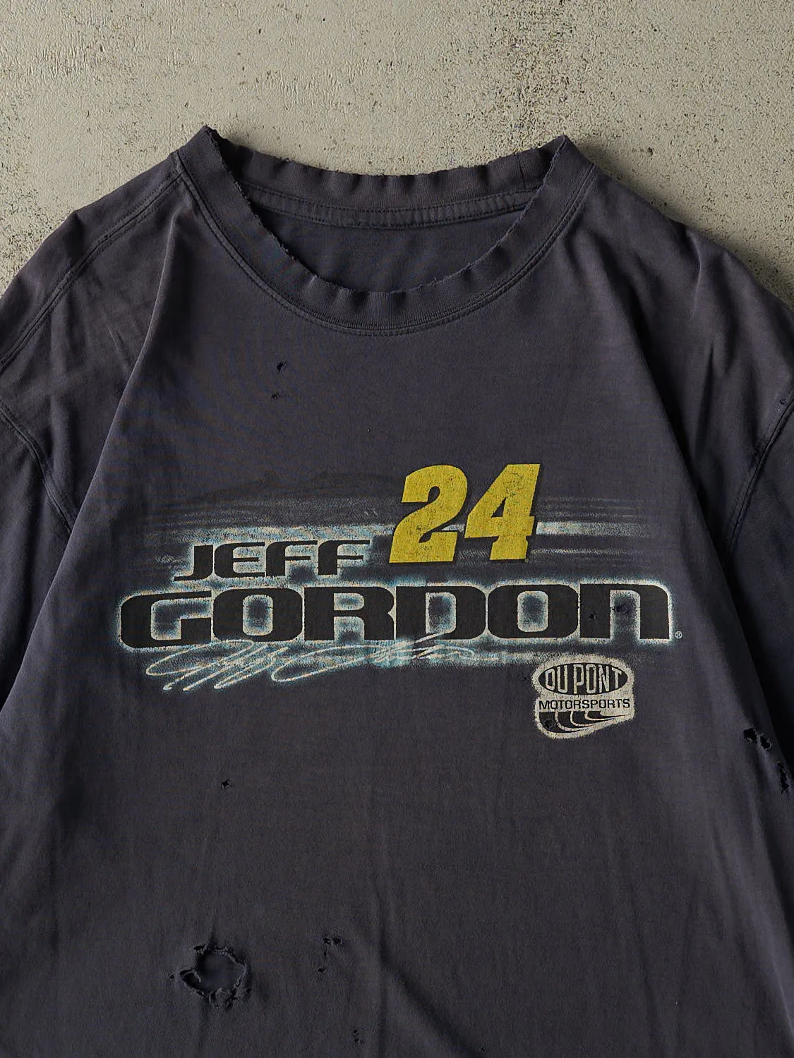 Vintage 90s Navy Blue Jeff Gordon Nascar Racing Tee (L) sold by Rebalance Vintage product image thumbnail 3
