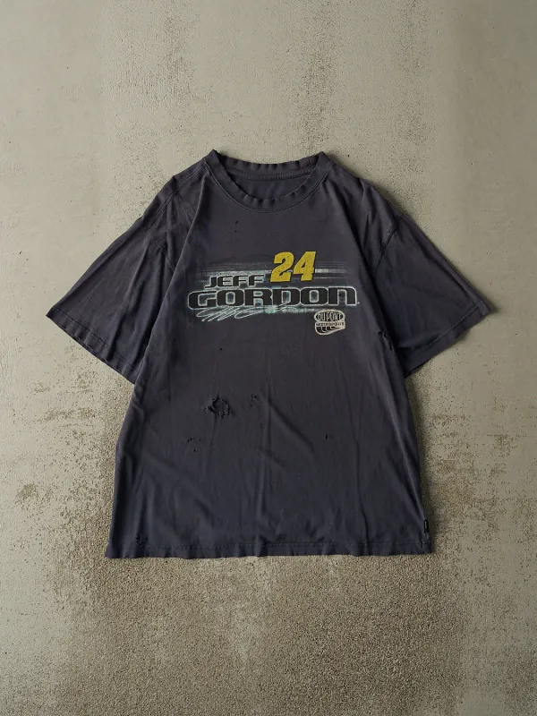 Vintage 90s Navy Blue Jeff Gordon Nascar Racing Tee (L) sold by Rebalance Vintage