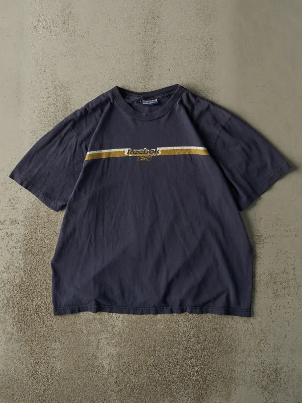 Vintage 90s Navy Blue Reebok Logo Tee (M/L) sold by Rebalance Vintage