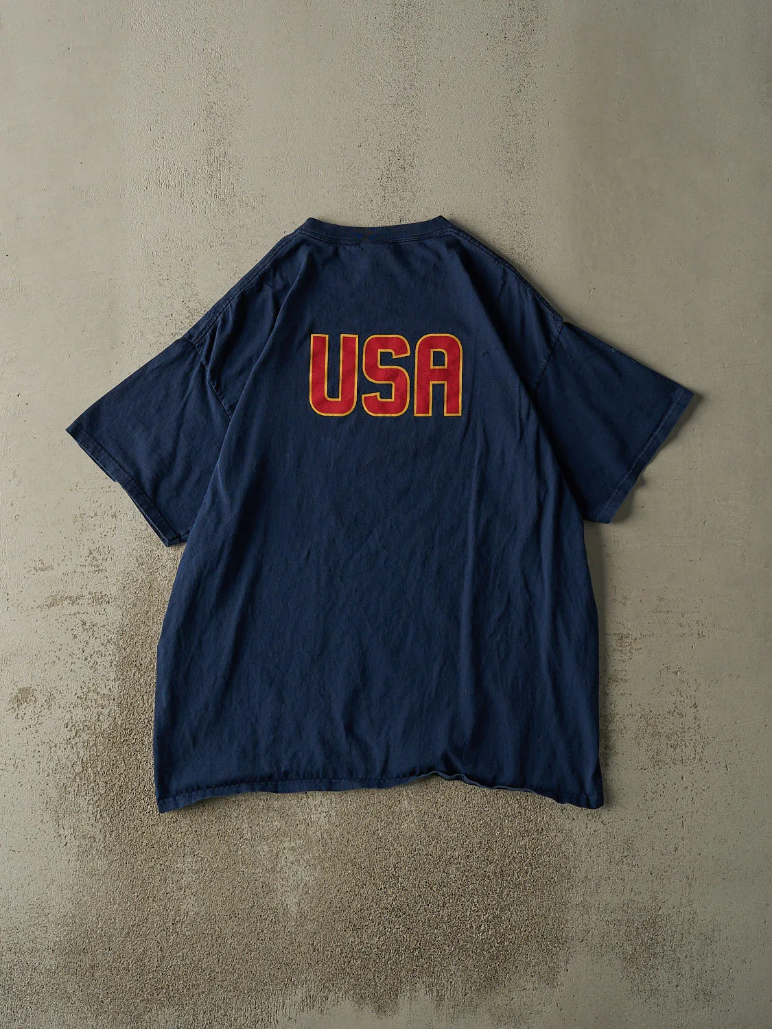 Vintage Y2K Navy Blue Team USA Nike Soccer Tee (XXL) sold by Rebalance Vintage product image thumbnail 2