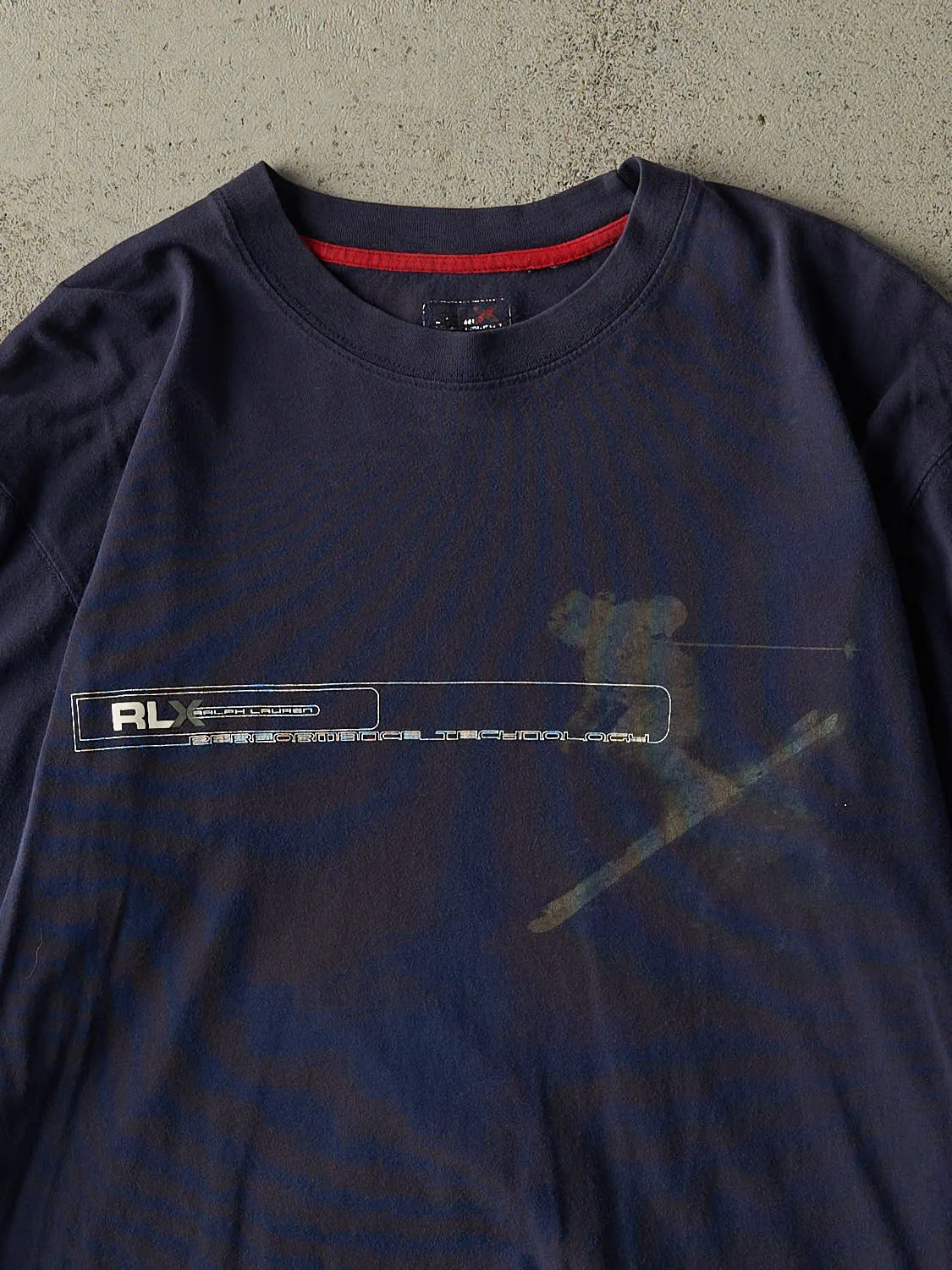 Vintage Y2K Navy Blue Polo Ralph Lauren Long Sleeve (M) sold by Rebalance Vintage product image thumbnail 2