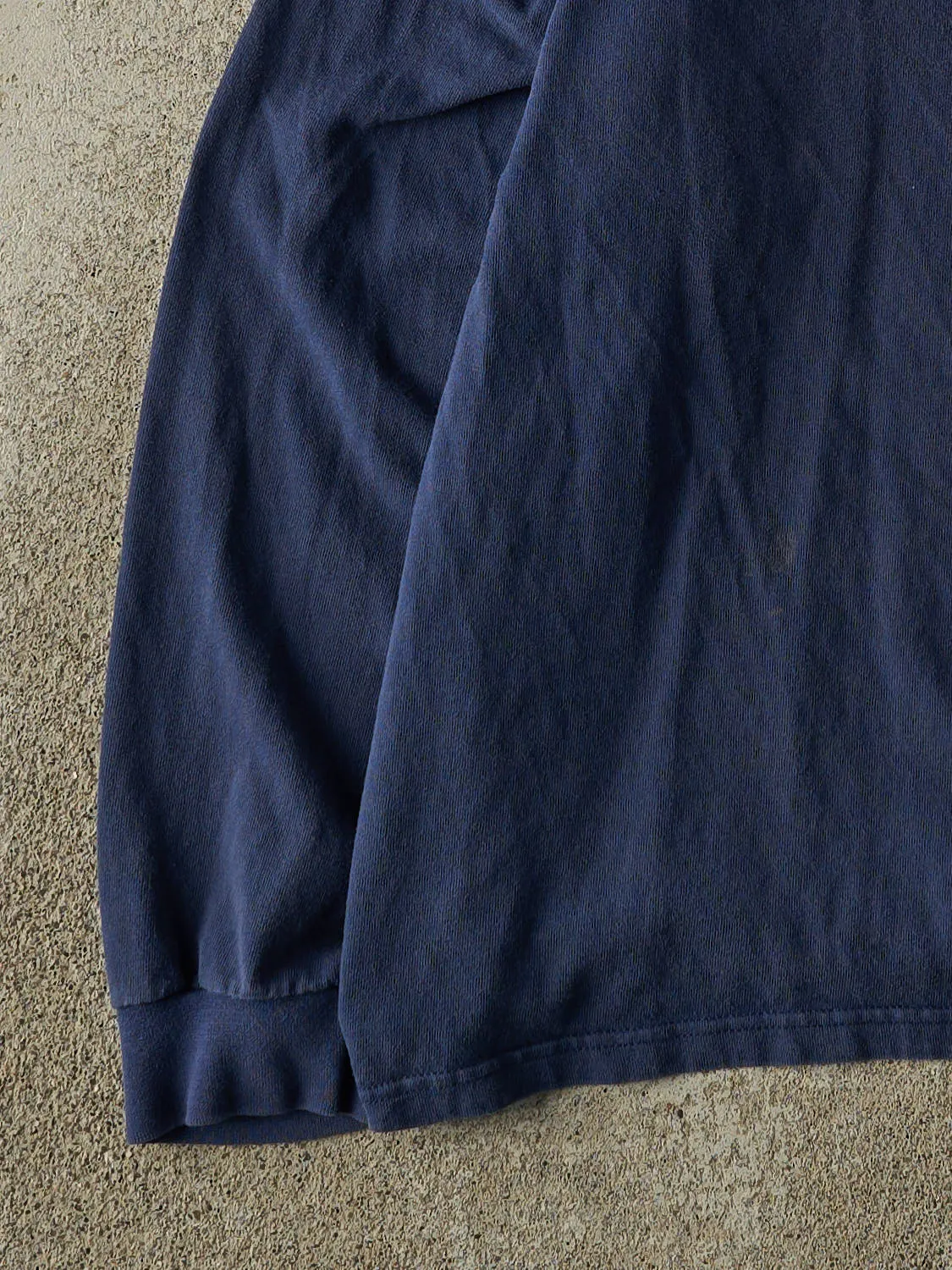 Vintage 90s Navy Blue Nike Embroidered Mock Neck Long Sleeve (S/M) sold by Rebalance Vintage product image thumbnail 3