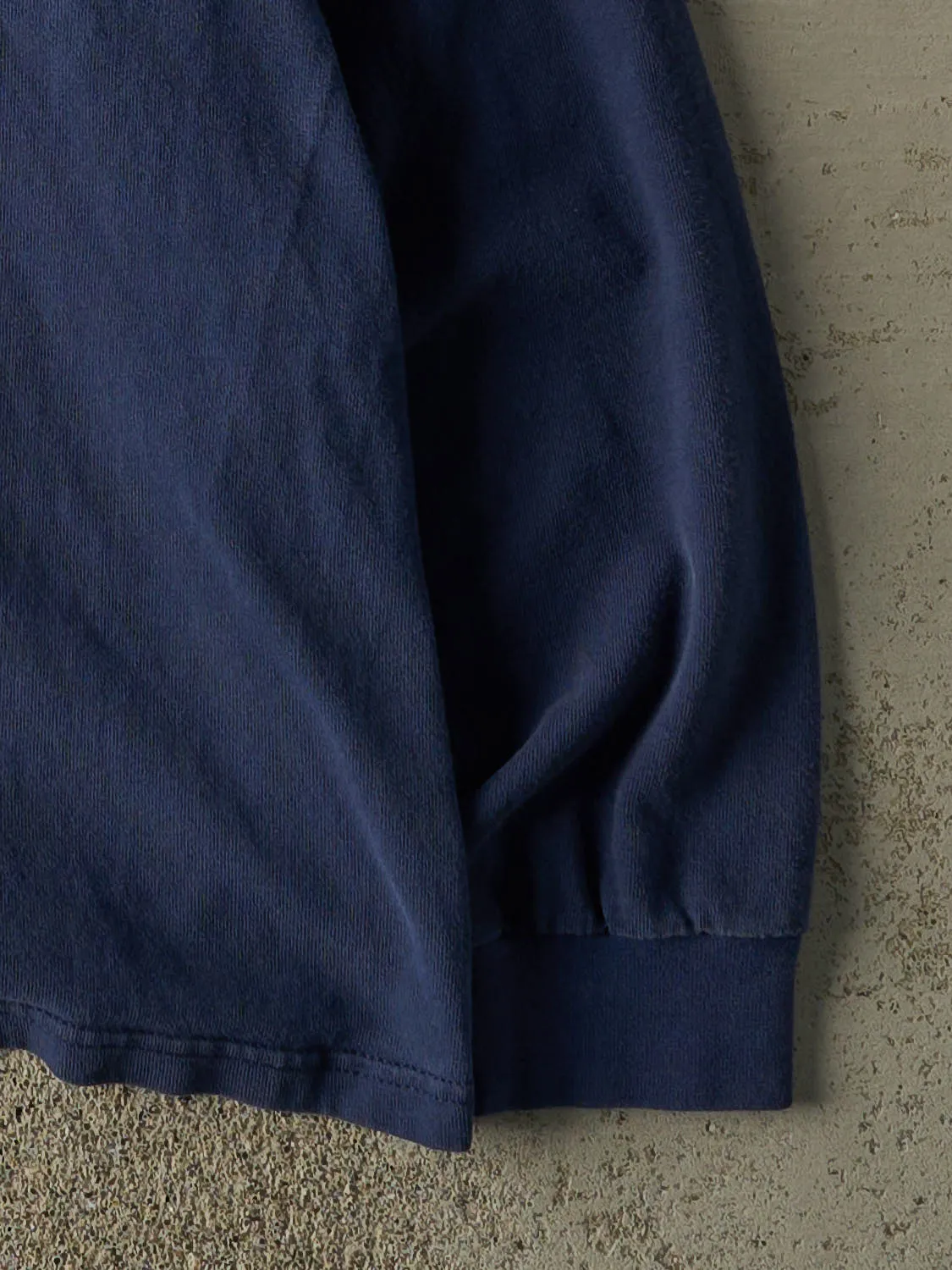 Vintage 90s Navy Blue Nike Embroidered Mock Neck Long Sleeve (S/M) sold by Rebalance Vintage product image thumbnail 4