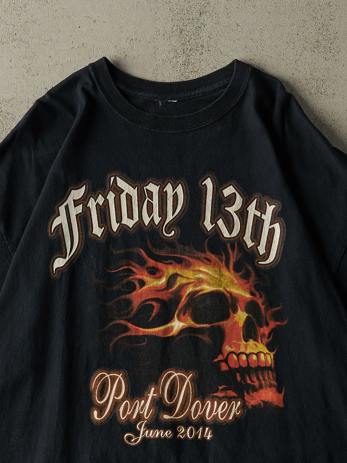 Vintage 14' Black Friday the 13th Port Dover Bike Rally Tee (XL) sold by Rebalance Vintage product image thumbnail 3
