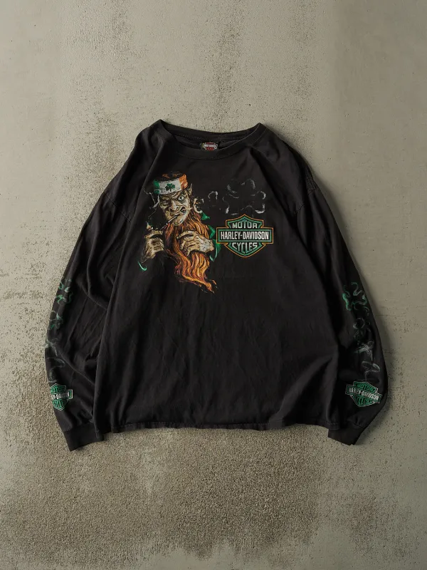 15' Black Harley Davidson Chilliwack BC Long Sleeve (L/XL) sold by Rebalance Vintage