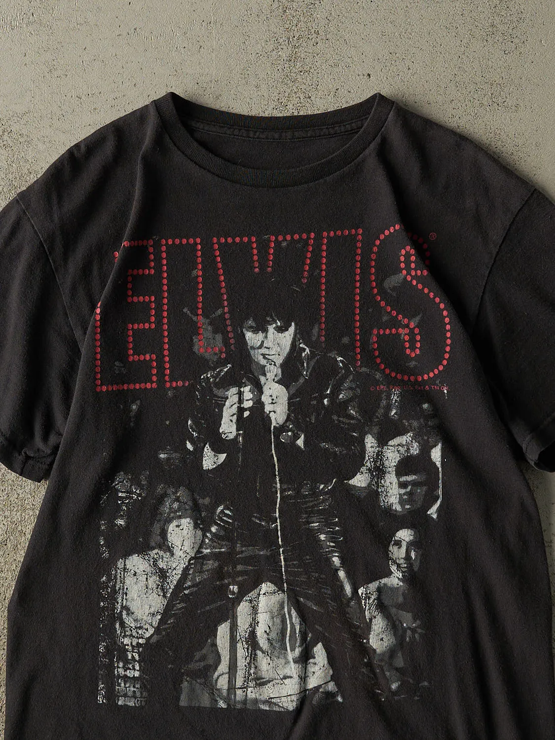 Vintage Y2K Black Elvis Tee (S/M) sold by Rebalance Vintage product image thumbnail 2