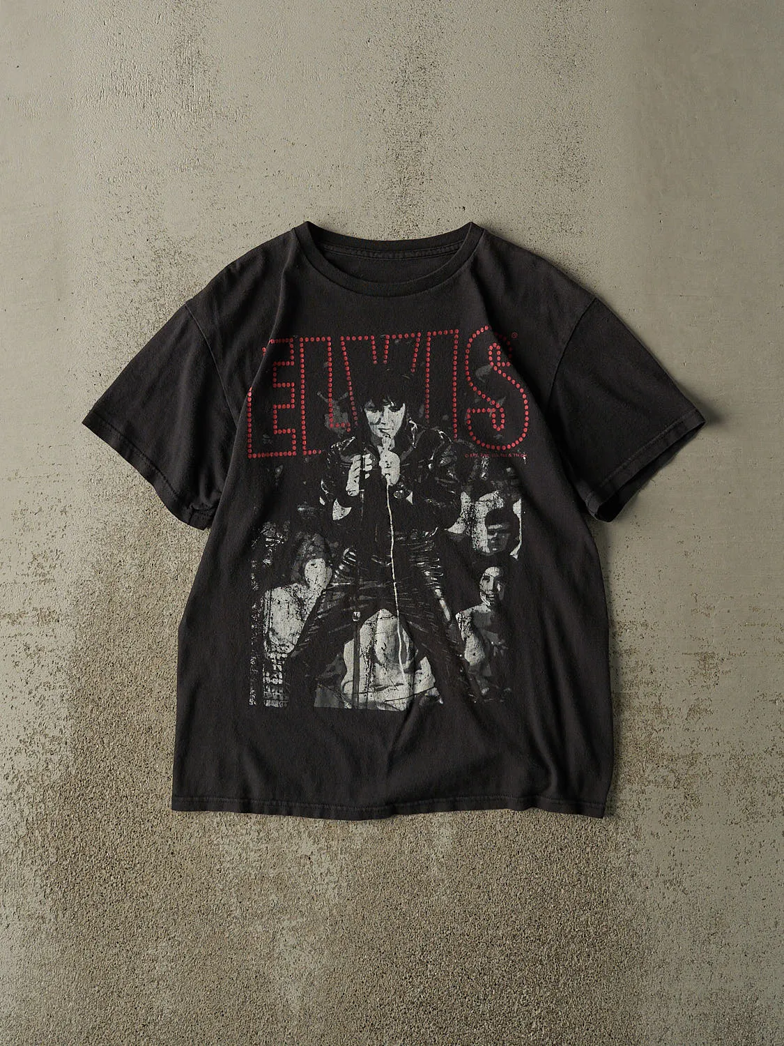 Vintage Y2K Black Elvis Tee (S/M) sold by Rebalance Vintage