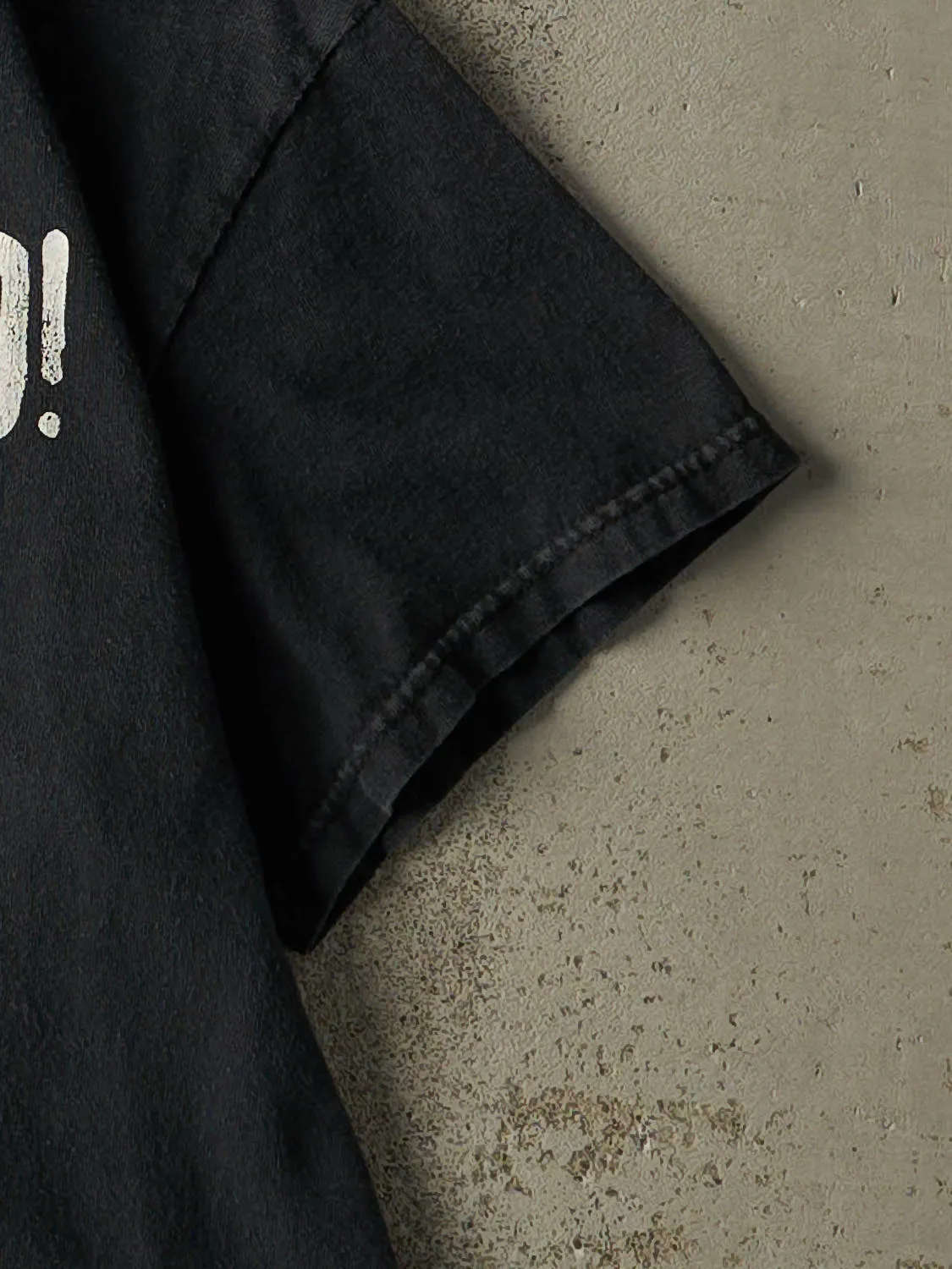 Vintage Y2K Black "If My Music Is Too Loud" Slogan Tee (S) sold by Rebalance Vintage product image thumbnail 4