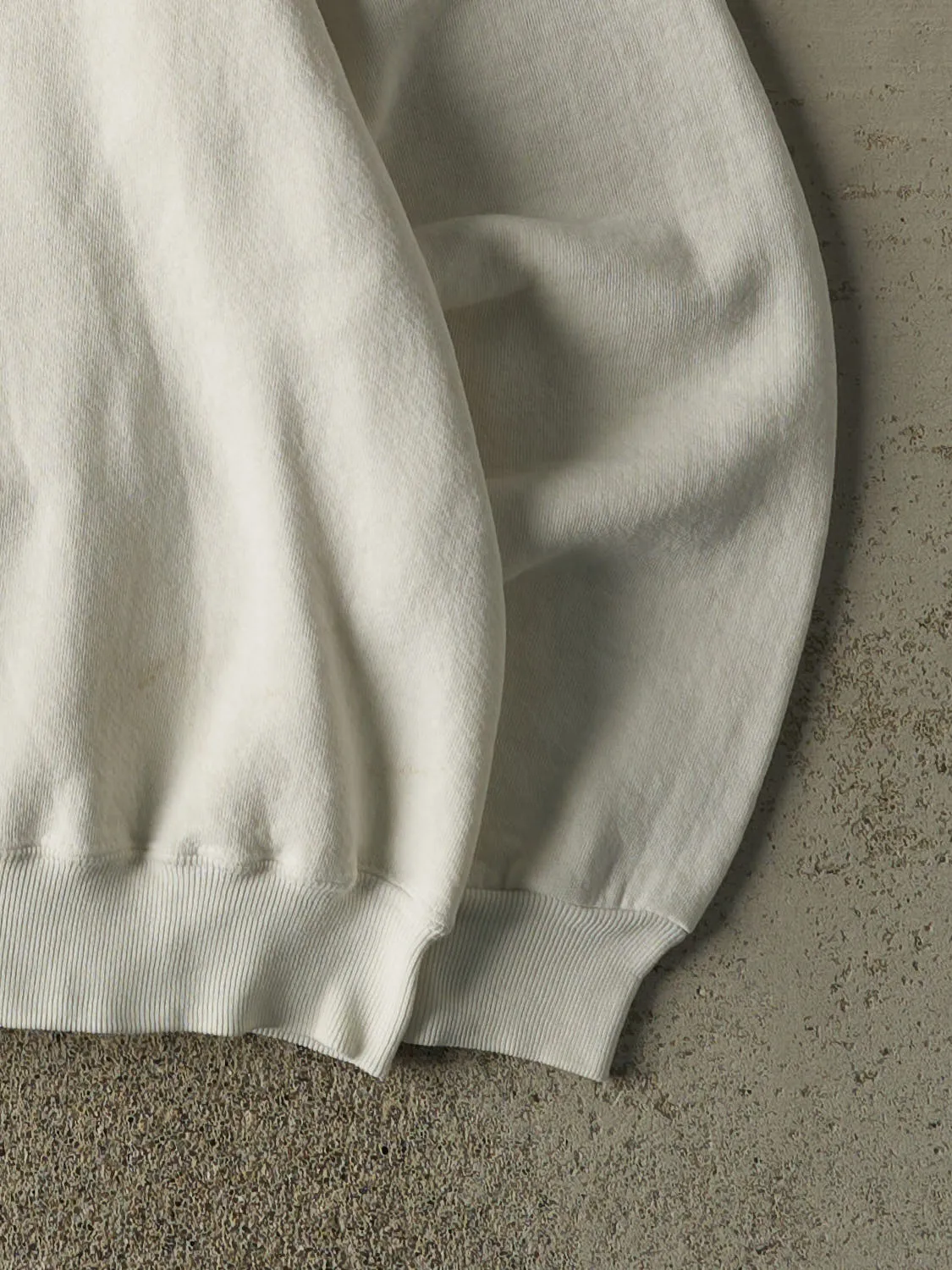 Vintage 80s White Russell Athletic Blank Crewneck (M) sold by Rebalance Vintage product image thumbnail 4