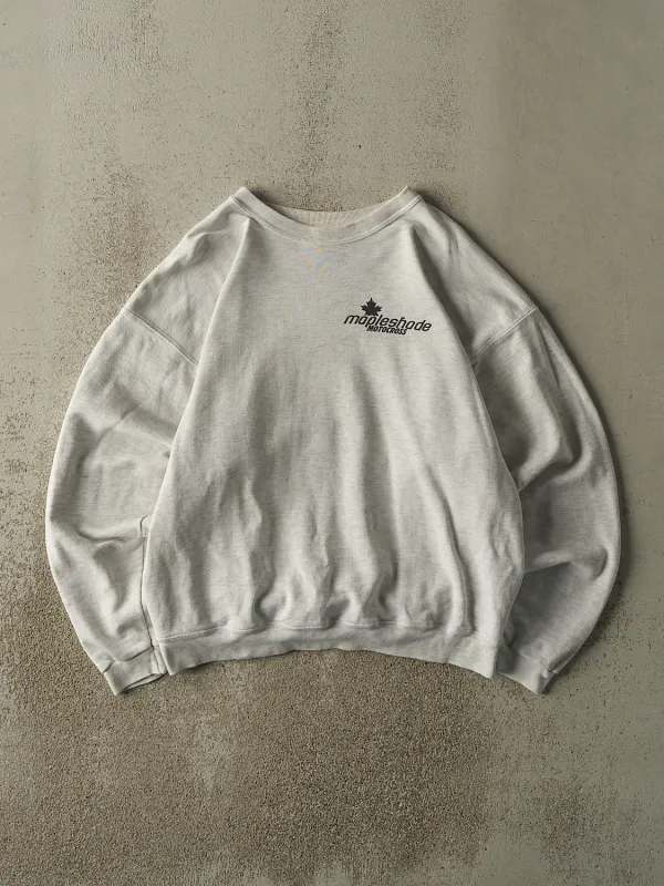 Vintage 90s Heather Grey Mapleshade Motocross Crewneck (L/XL) sold by Rebalance Vintage