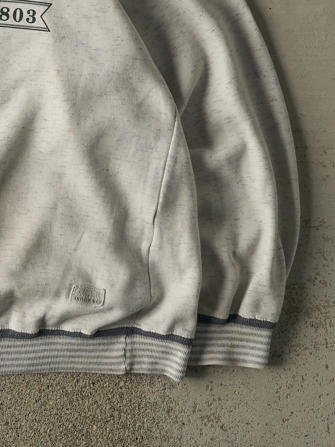 Vintage 90s Heather Grey Ohio University Ribbed Crewneck (M/L) sold by Rebalance Vintage product image thumbnail 4