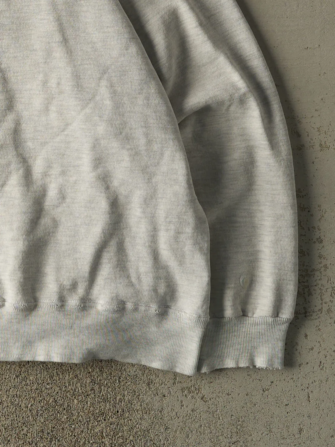 Vintage 90s Heather Grey Champion Embroidered Crewneck (L/XL) sold by Rebalance Vintage product image thumbnail 4