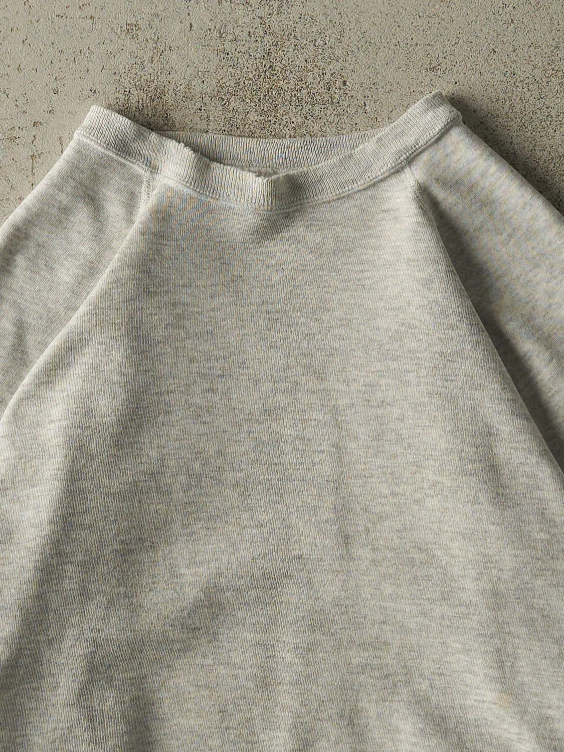 Vintage 80s Heather Grey Blank Crewneck (XS) sold by Rebalance Vintage product image thumbnail 2