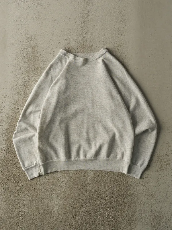 Vintage 80s Heather Grey Blank Crewneck (XS) sold by Rebalance Vintage