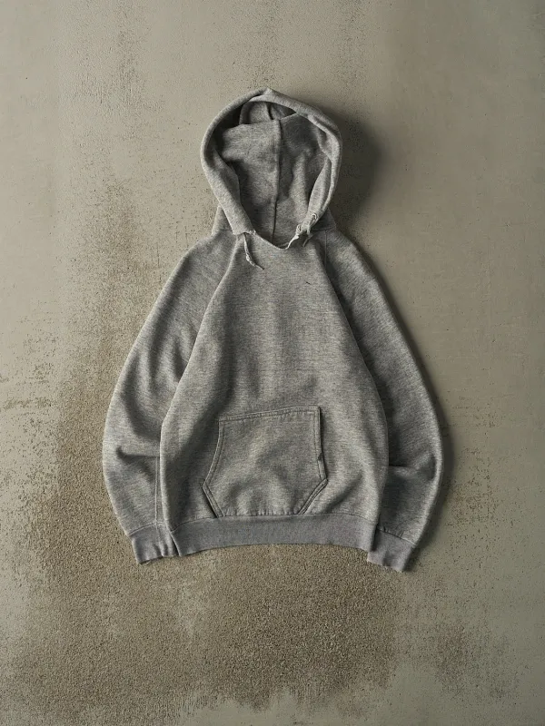 Vintage 80s Grey Blank Hoodie (XS) sold by Rebalance Vintage